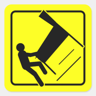 CAUTION - Pinball Wizard Player XING funny sticker
