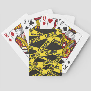 Caution Playing Cards