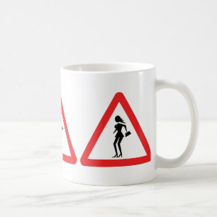 Caution Prostitute (Attenzione Prostitute) Sign Coffee Mug