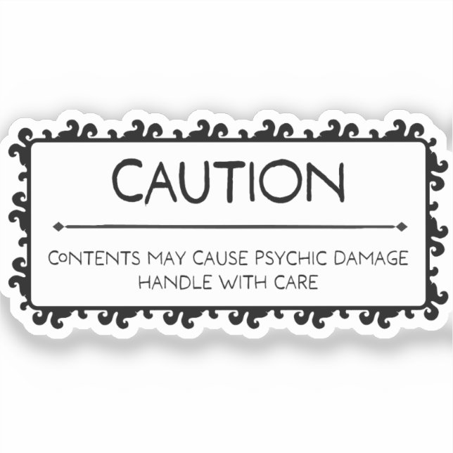 Caution: Psychic Damage (Front)