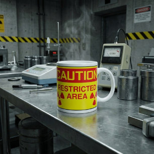 Caution Restricted Area Coffee Mug