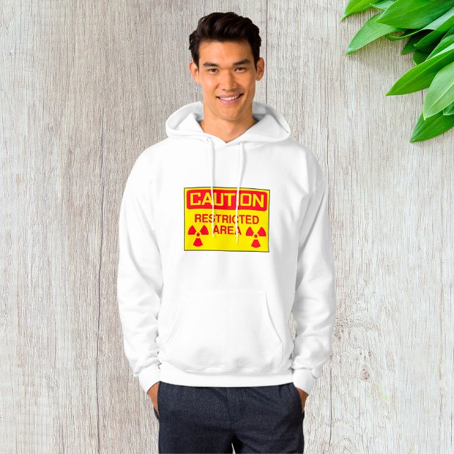 Caution Restricted Area Radiation Hazard Warning Hoodie (Creator Uploaded)