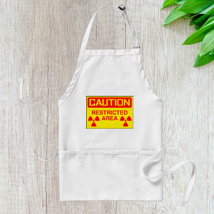 Caution Restricted Area Radiation Hazard Warning Standard Apron