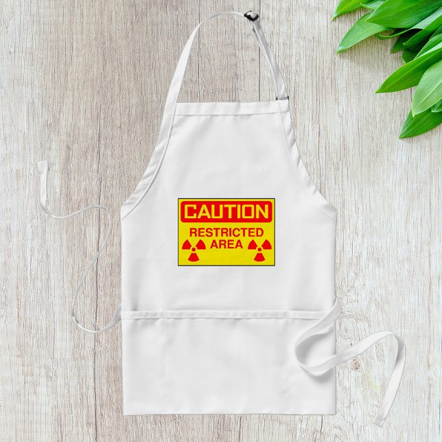 Caution Restricted Area Radiation Hazard Warning Standard Apron (Creator Uploaded)