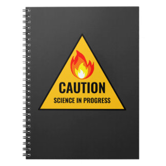 Caution Science in Progress Notebook