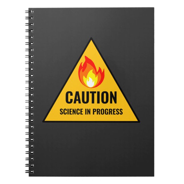 Caution Science in Progress Notebook (Front)