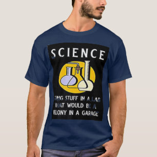 Caution Science In Progress Premium205 T-Shirt