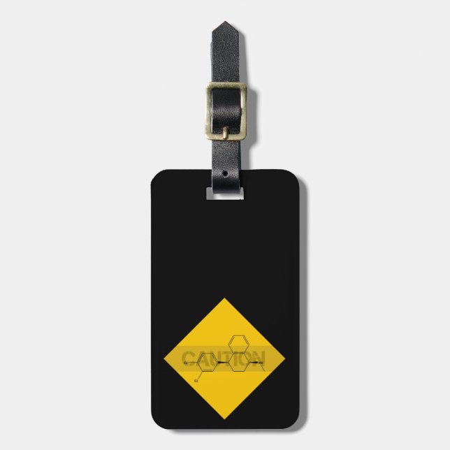 Caution: Sertraline Luggage Tag (Front Vertical)