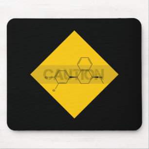 Caution: Sertraline Mouse Pad