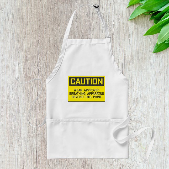 Caution Sign Wear Approved Breathing Apparatus  Standard Apron (Creator Uploaded)