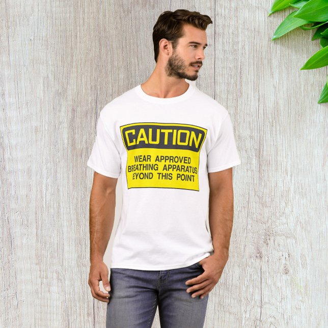 Caution Sign Wear Approved Breathing Apparatus  T-Shirt (Creator Uploaded)