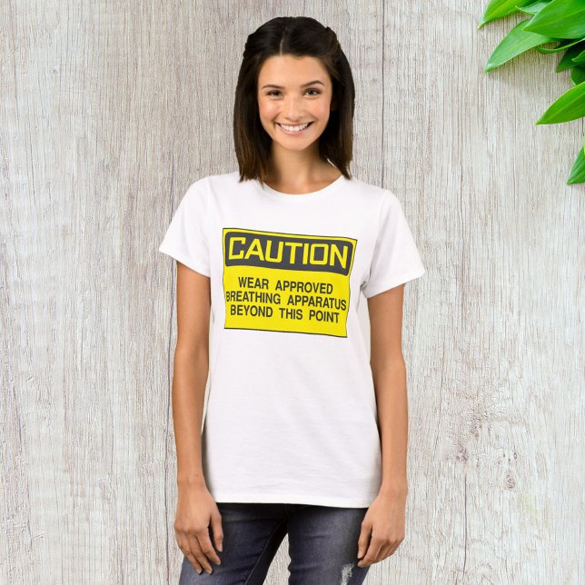 Caution Sign Wear Approved Breathing Apparatus  T-Shirt (Creator Uploaded)