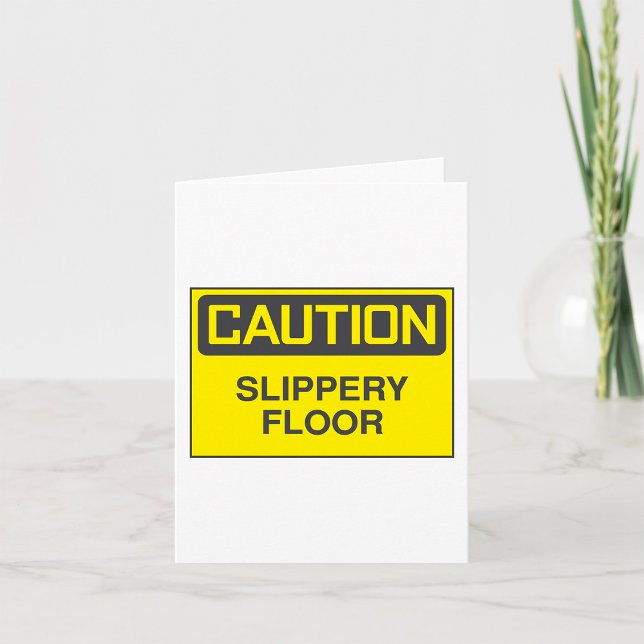 Caution Slipper Floor Sign Card (Creator Uploaded)
