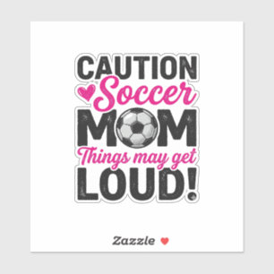 Caution Soccer Mum Loud Vintage Shirt Design_1