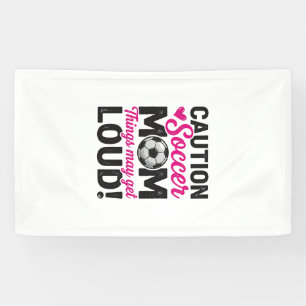 Caution Soccer Mum Loud Vintage Shirt Design_1 Banner
