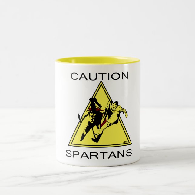 Caution Spartans Mug (Center)