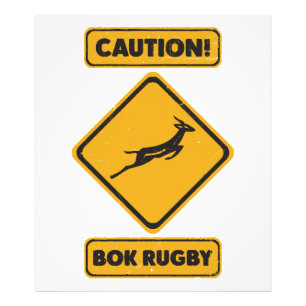 Caution - SpringBoks Crossing Photo Print