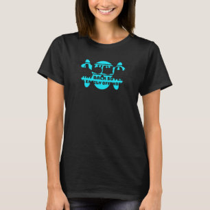 CAUTION stay back 50 feet if offended black ink fr T-Shirt