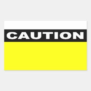 Caution Sticker Template