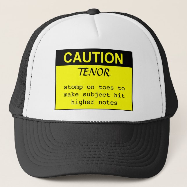 Caution: Tenor Trucker Hat (Front)
