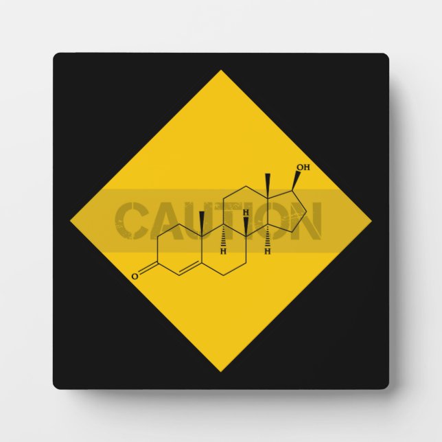 Caution: Testosterone Plaque (Front)