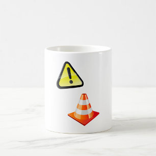 Caution Traffic Cone Warning Coffee Mug