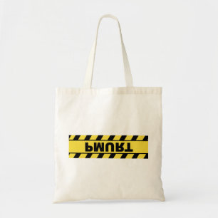 Caution Trump Tote Bag