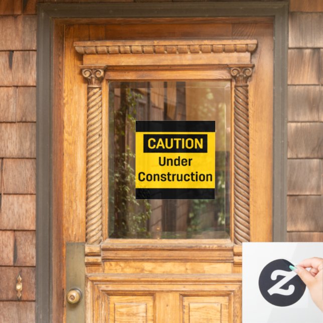 CAUTION Under Construction Square (Home Door)