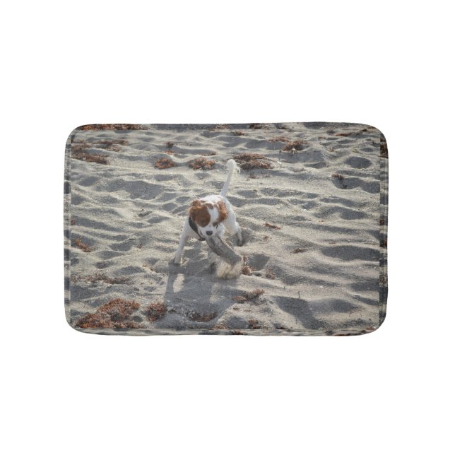 cav on beach bath mat (Front)