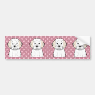 Cavachon Cartoon Bumper Sticker