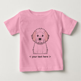 Cavachon Cartoon Personalised Baby T-Shirt