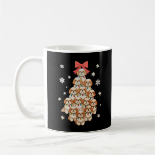 Cavachon Dog Christmas Tree Xmas Holiday Family Coffee Mug