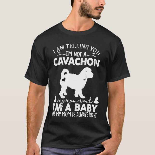 Cavachon Dog   For Women Mom Mama Baby Dog T-Shirt (Front)