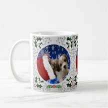 Cavachon Mug, Christmas Dog
