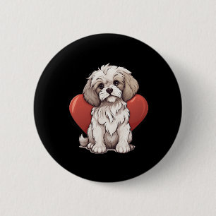 Cavachon Owner Mom Dad Gift Cavachon Dog Lover Val 6 Cm Round Badge