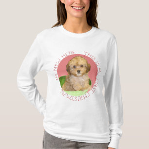 Cavachon Puppy First Christmas T-Shirt