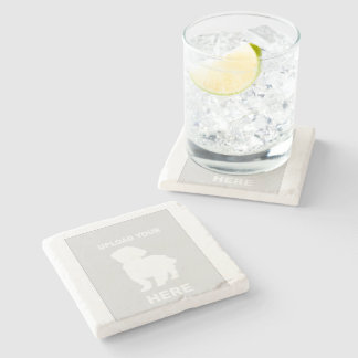 Cavachon Upload Your Dog Pic  Stone Coaster