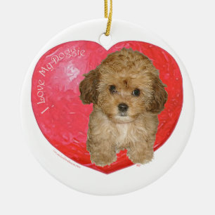 Cavachon Valentine Ceramic Tree Decoration