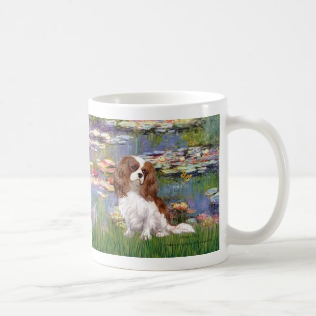 Cavalier 2 (bl) - Lilies 2 Coffee Mug (Right)