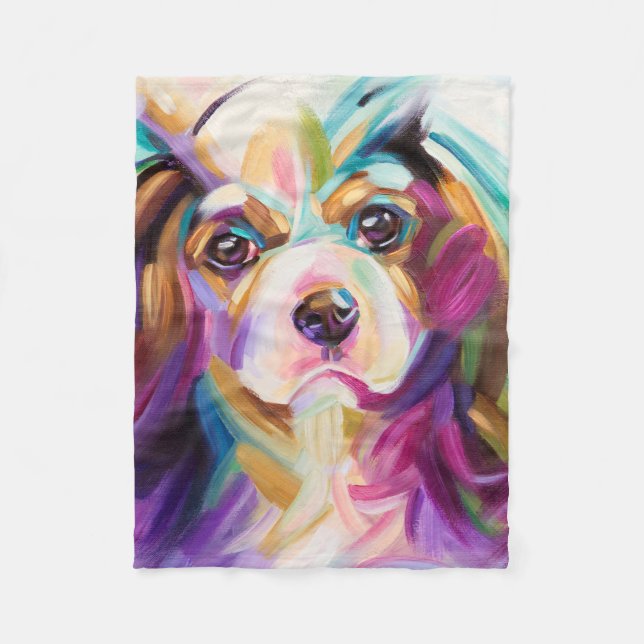 Cavalier Art Fleece blanket (Front)