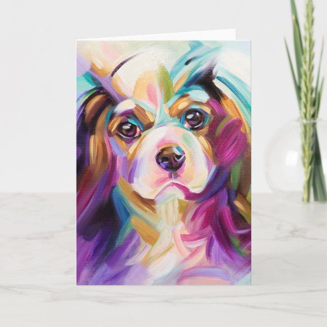 Cavalier Art Greeting Card (Front)