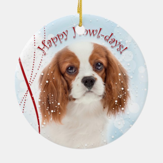 Cavalier Christmas Ornament (Back)