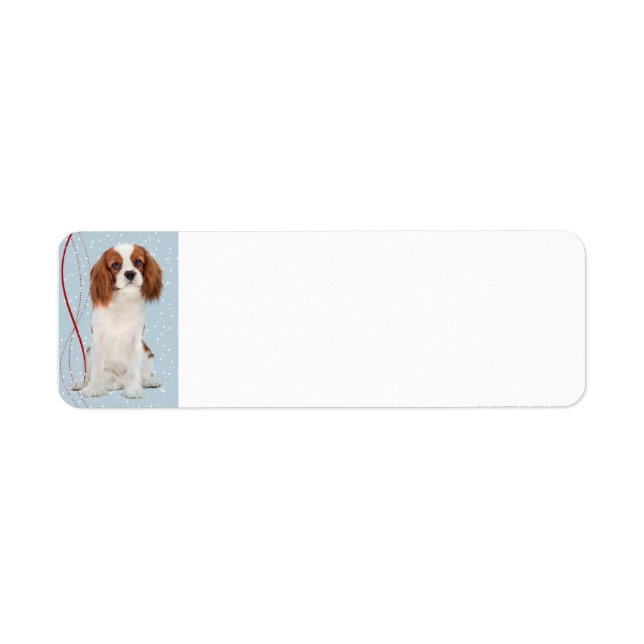 Cavalier Christmas Return Address Label (Front)
