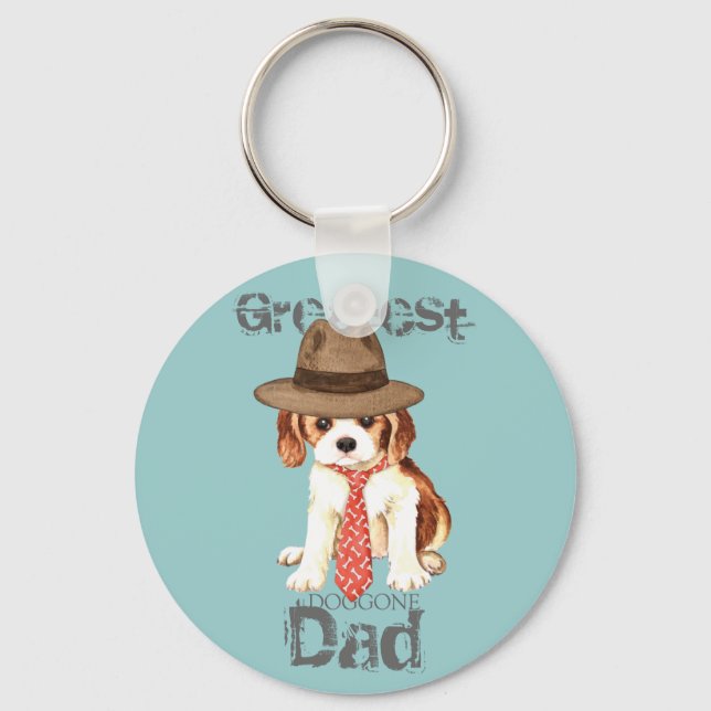 Cavalier Dad Key Ring (Front)