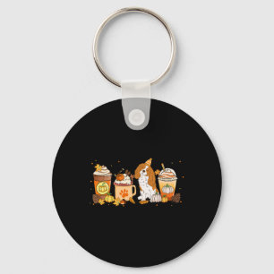 Cavalier Dog Coffee Lovers Pumpkin Spice Fall Than Key Ring