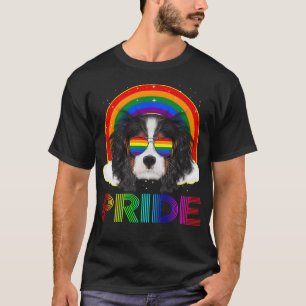 Cavalier Dog LGBT Rainbow Gay Lesbian Funny LGBT P T-Shirt