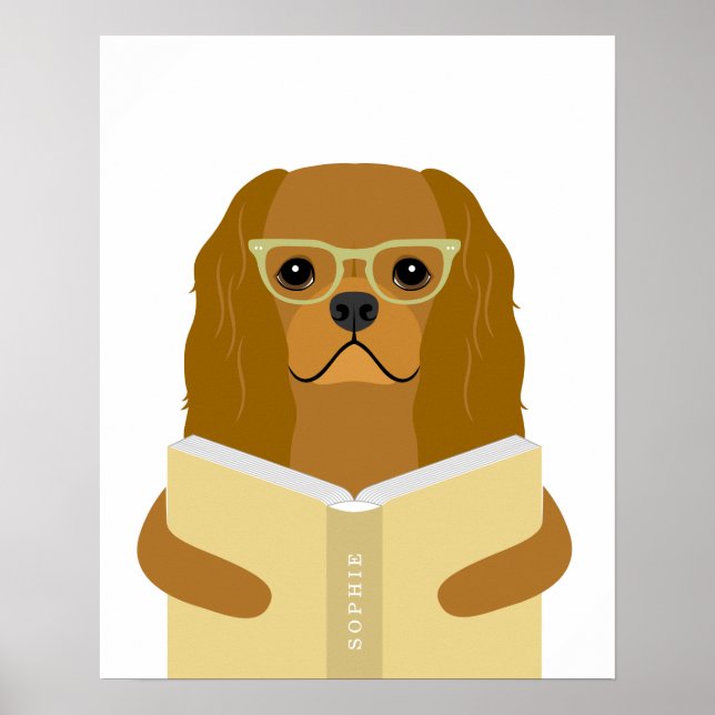 Cavalier Dog Personalised Print (Front)