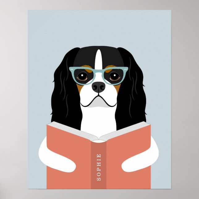 Cavalier Dog Personalised Print (Front)