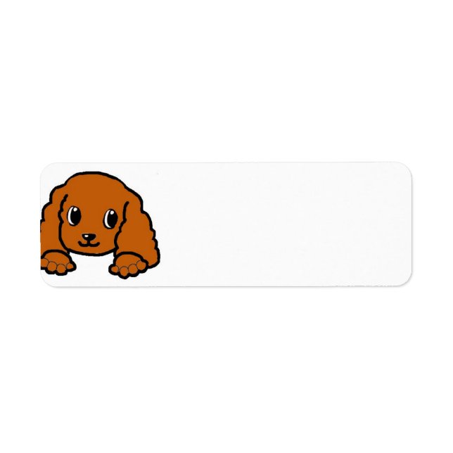 cavalier kcs peeking ruby return address label (Front)