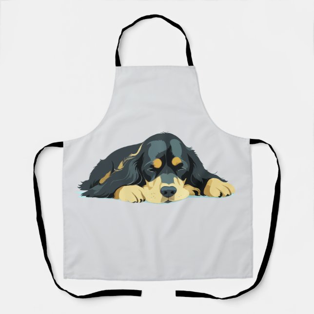 Cavalier King Charles Adorable Animal Sleeping Fun Apron (Front)